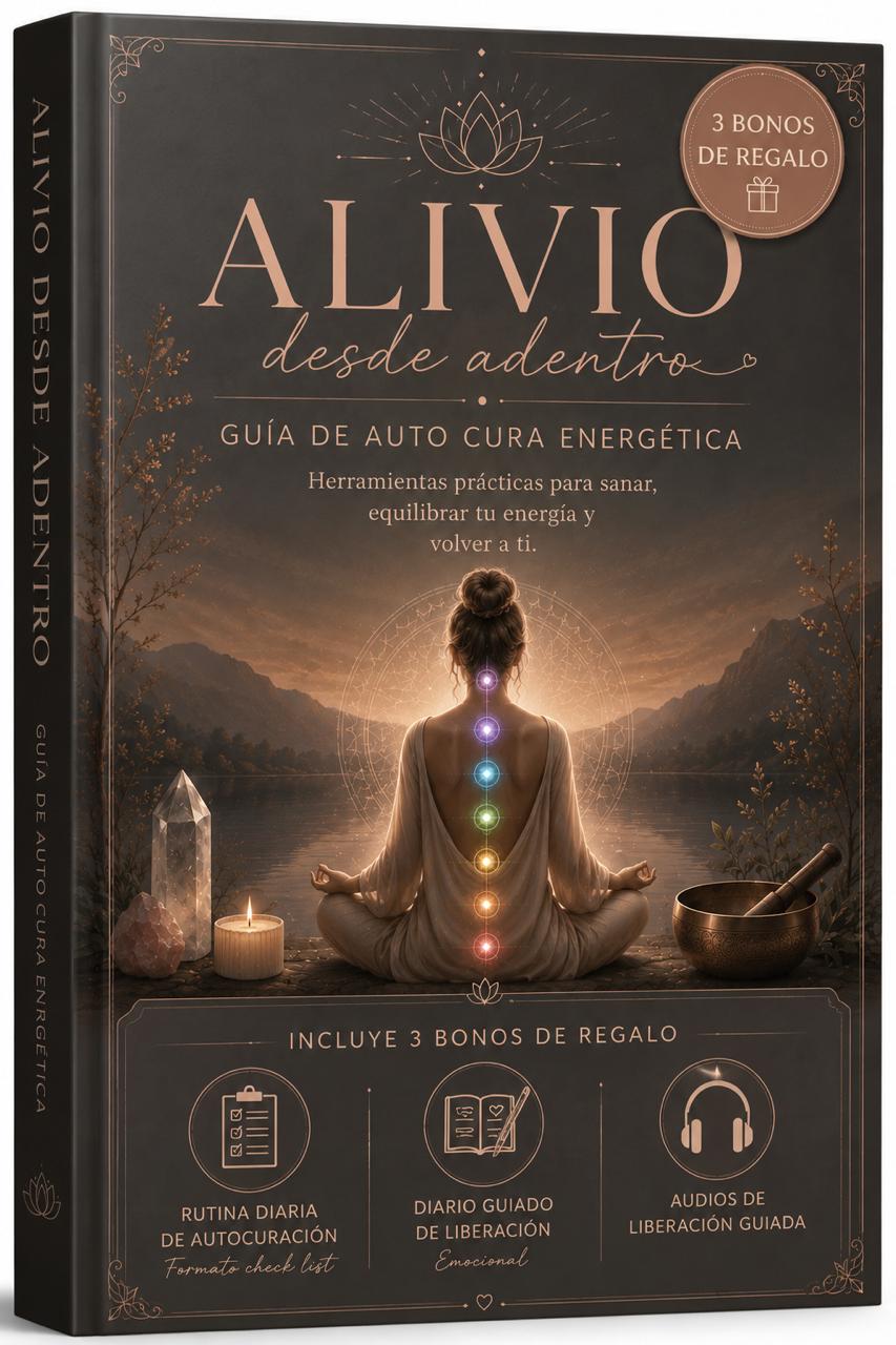 Alivio desde adentro: guia de autocuración energética + 3 bonos de regalo